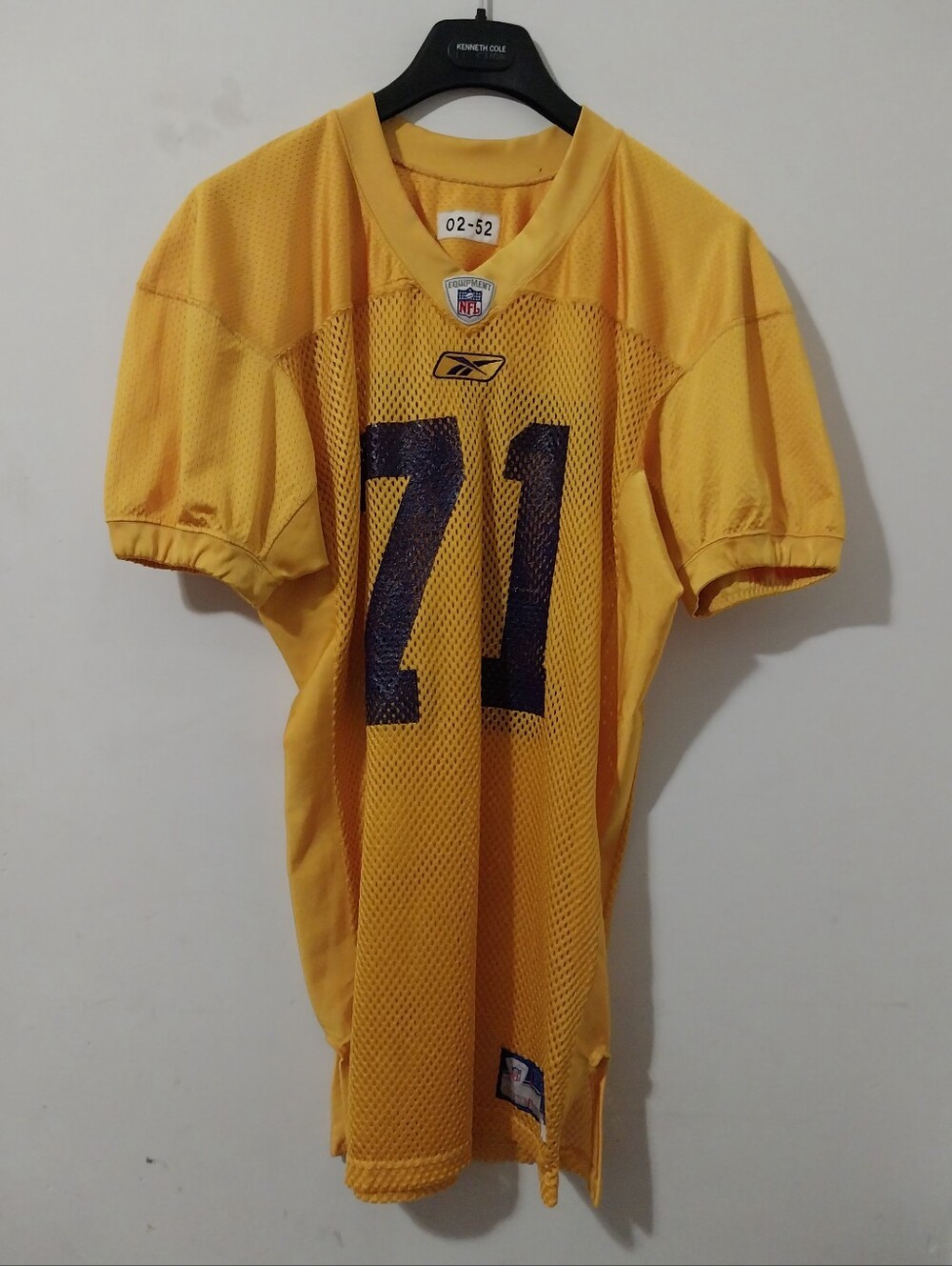 Reebok 2002 Game Issue Minnisota Vikings David Dixon Gold Mesh Practice Jersey